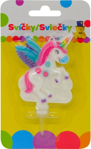 Rođendanska svijeća s jednorogom i držačem