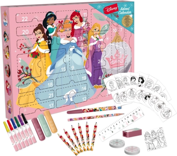 Adventski kalendar Disney Princeze – kreativni papirnati set