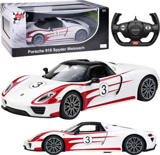 RC auto Porsche 918 Spyder Weissach 1:14 bijela – Rastar