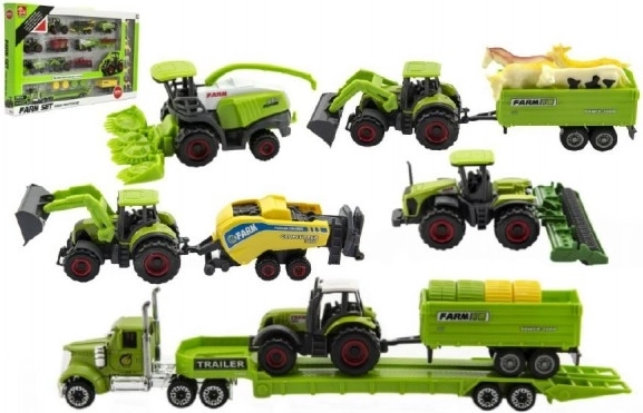 Poljoprivredni strojevi s životinjama - set farma