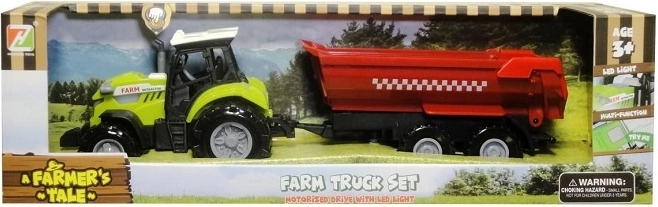 Traktor s prikolicom sa svjetlom i zvukom