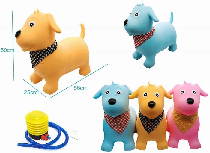 Skakajući gumeni psić s pumpicom