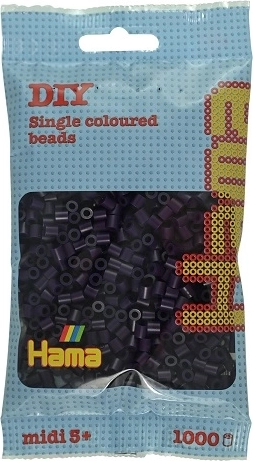 Hama midi perlice za peglanje crne 1000 kom