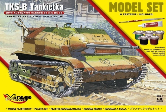 Tks-b poljska tanketa s topom nkm 20 mm wz. 38 maketa 1:35