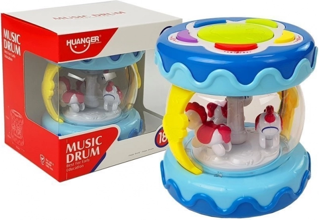 Interaktivni glazbeni bubanj s vrtuljkom Zvukovi životinja