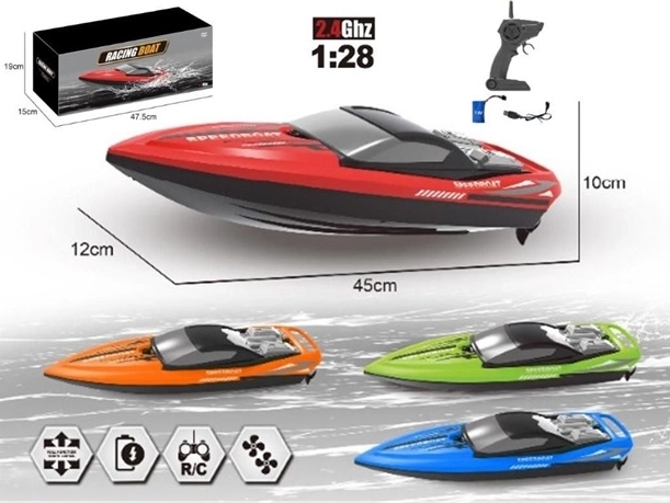 RC motorni čamac 2,4 GHz s USB punjenjem
