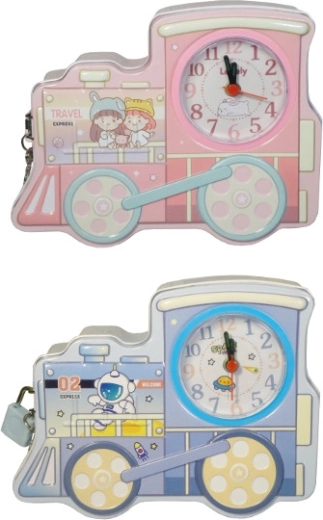 Dječja kasica lokomotiva s lokotom i satom