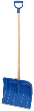 Plastična snježna lopata 49 × 36 cm s aluminijskom letvicom, rastavljena