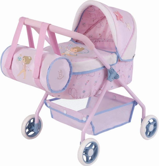 Moja prva kolica za lutke s torbom Gala, 56 cm