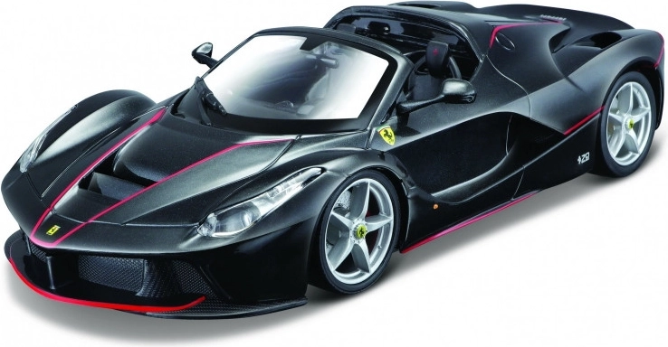 Metalni model Lafferrari Aperta crni 1:24 za sastavljanje