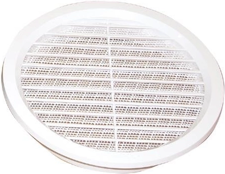 Ventilacijska rešetka s mrežicom, promjer 125 mm, bijela