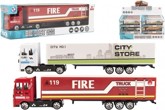 Kamion s prikolicom – metalna kabina, slobodan hod, 19 cm