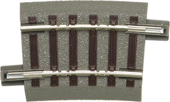 Roco geoLINE zakrivljena tračnica R2 7,5° s podlogom