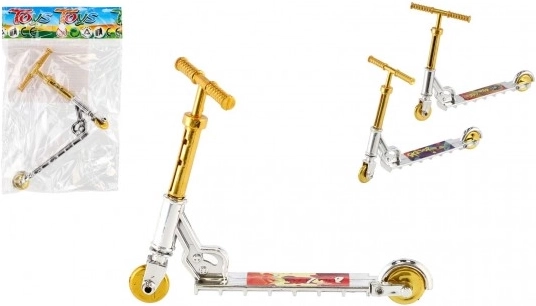 Mini prstni romobil plastični 10 cm s raznim bojama