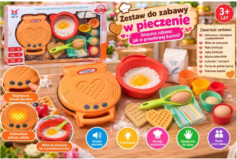 Children's Waffle Maker with Accessories