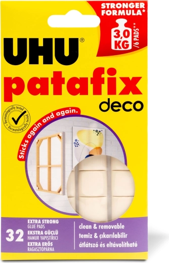 Patafix Homedeco bijela ljepljiva guma, 32 kom.