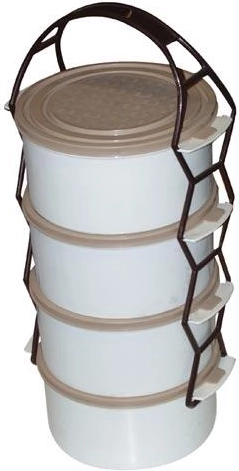 Plastični posudonoš 4× 1,0 l sa spojnom drškom