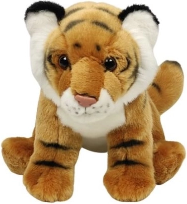 Sjedeći plišani tigar smeđi 25 cm