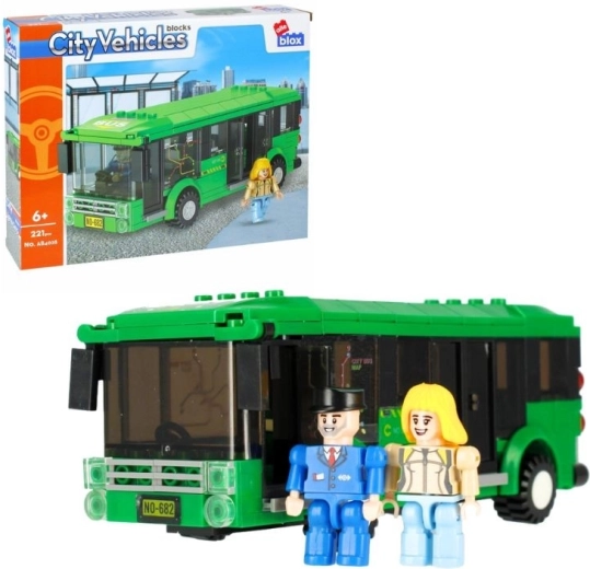 Konstrukcijski set gradski autobus AlleBlox s figuricama (221 dijelova)