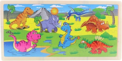 Drvene puzzle dinosauri 96 dijelova
