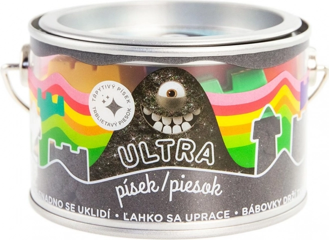 Ultra pijesak s glitterima 200 g – crni