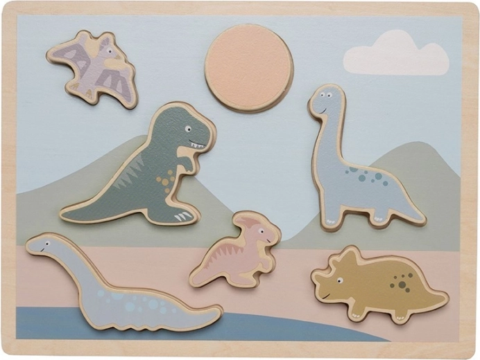 Jabadabado drvena umetaljka puzzle dinosauri