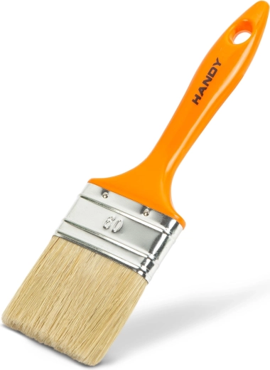Flat paint brush with plastic handle, 60 mm