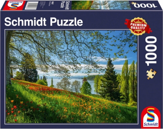 Puzzle Cvatući tulipani na otoku Mainau 1000 dijelova