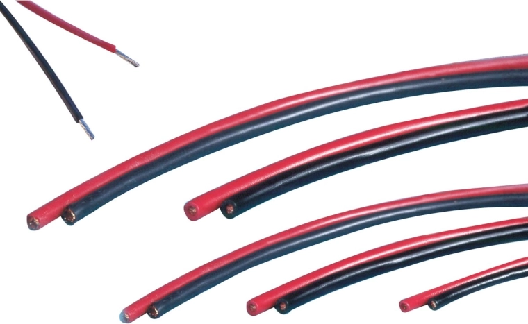 JAMARA Silicone Cable 0.75 mm², 100 m, Red