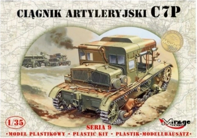 Plastični model topničkog traktora C7P