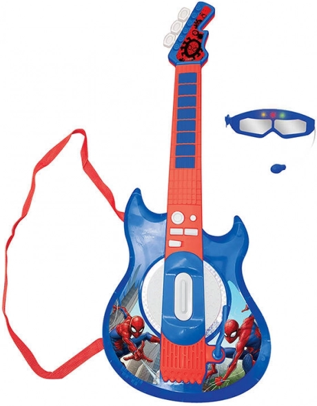 Električna gitara s mikrofonom Spiderman Lexibook