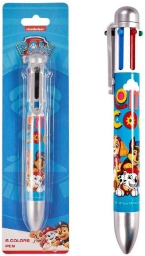 Šarena kemijska olovka Paw Patrol 6 boja - 1 komad