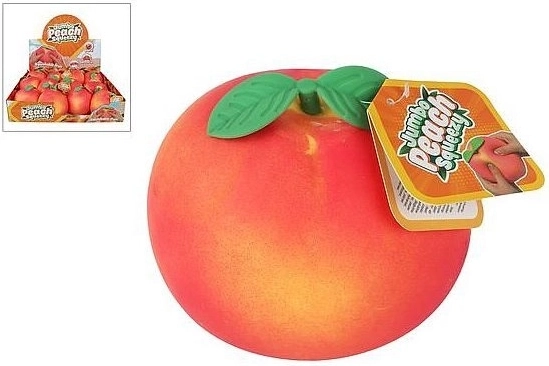 Peach Anti-Stress Squeeze Ball Jumbo 15 cm