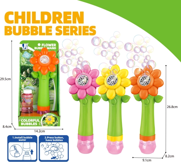 Puhač mjehurića suncokret sa svjetlosnim efektima 100 ml