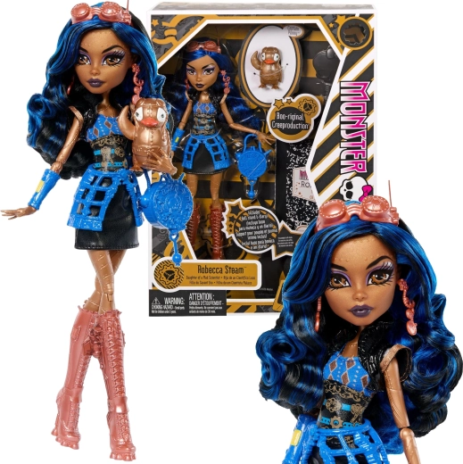 Monster High lutka Robecca Steam 26 cm Creeproduction s dodacima i ljubimcem Captain Penny