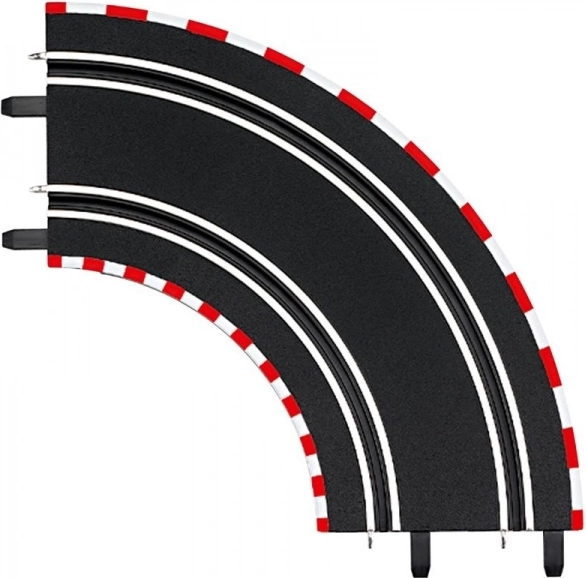 Curve 1/90° for GO!!!, GO!!! Plus and DIGITAL 143 slot car tracks (2 pcs)