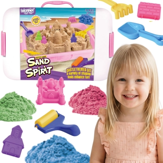 Woopie Sand Spirit kinetički pijesak – set dvorac i zamak 24 dijela