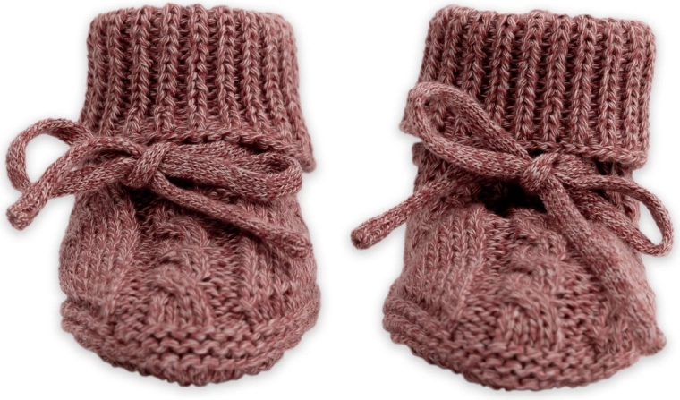 Lodger pletene papučice knit cable rebel 0–6 mjeseci