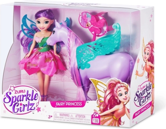 lutkica vila s jednorogom 10,5 cm set ZURU Sparkle Girlz
