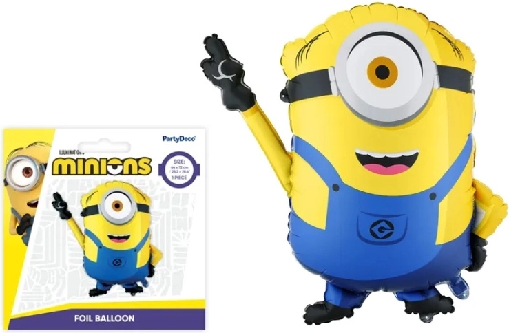Folijski balon Minion Mel 72 × 64 cm - 1 komad