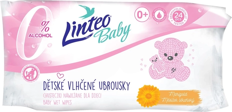 LINTEO Baby dječje vlažne maramice s nevenom 24 kom