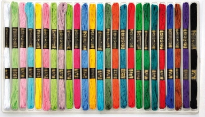 Playbox pamučne pređe za vezenje i kreativno stvaranje 25 kom