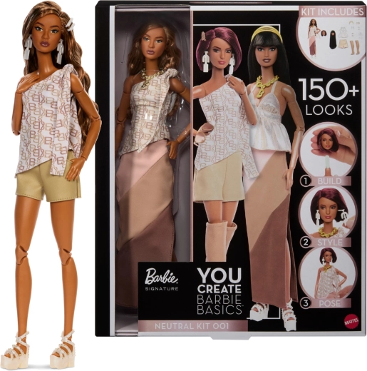 Barbie Signature You Create – personalizirana kolekcionarska lutka s dodacima, neutralni stil