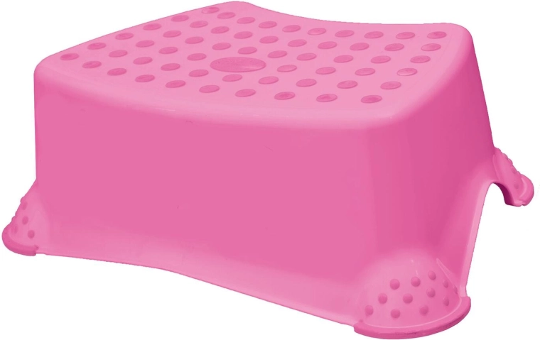 Children's non-slip step stool for the toilet and sink Little Duck, dark pink