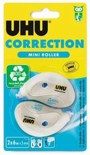UHU Correction Roller Mini korektivna traka 5 mm × 6 m, 2 kom