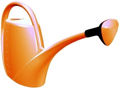 Kanta za zalijevanje s raspršivačem 2,5 l – narančasta, plastika