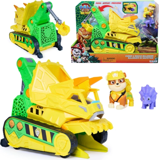 Spin Master Psići u ophodnji: Film – dinospašavanje: Rubbleov buldožer Chomp & Rescue 23 cm s figuricama