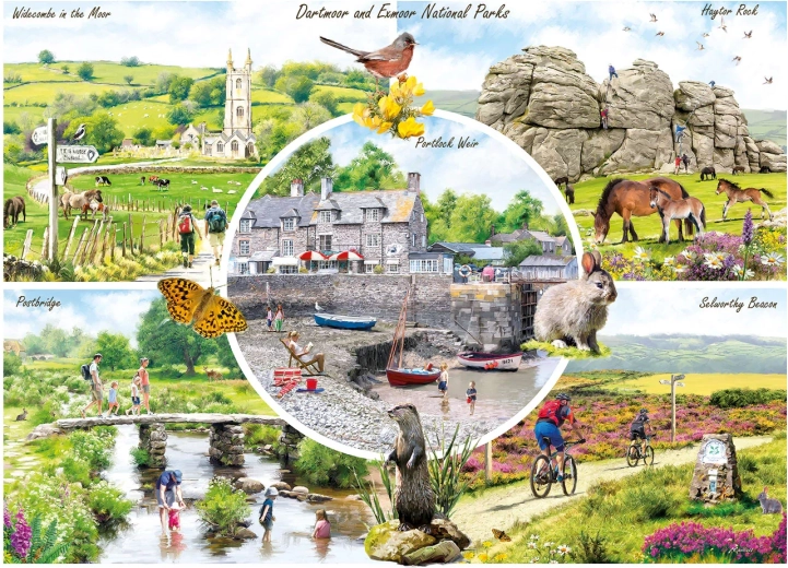 Puzzle GIBSONS Dartmoor & Exmoor 1000 dijelova