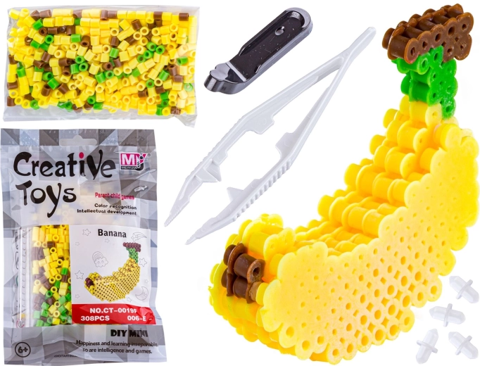 3D perlice za glačanje – predložak banana