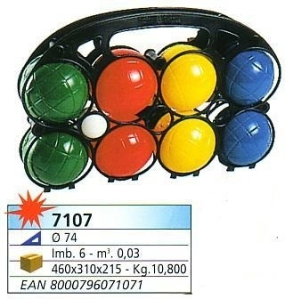 Set za petanque – 8 plastičnih kugli s prasetom